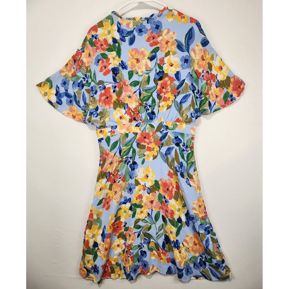 Maggy London Women's Button Floral Multicolor‎ Romantic Dress Size 12 - Picture 10 of 10
